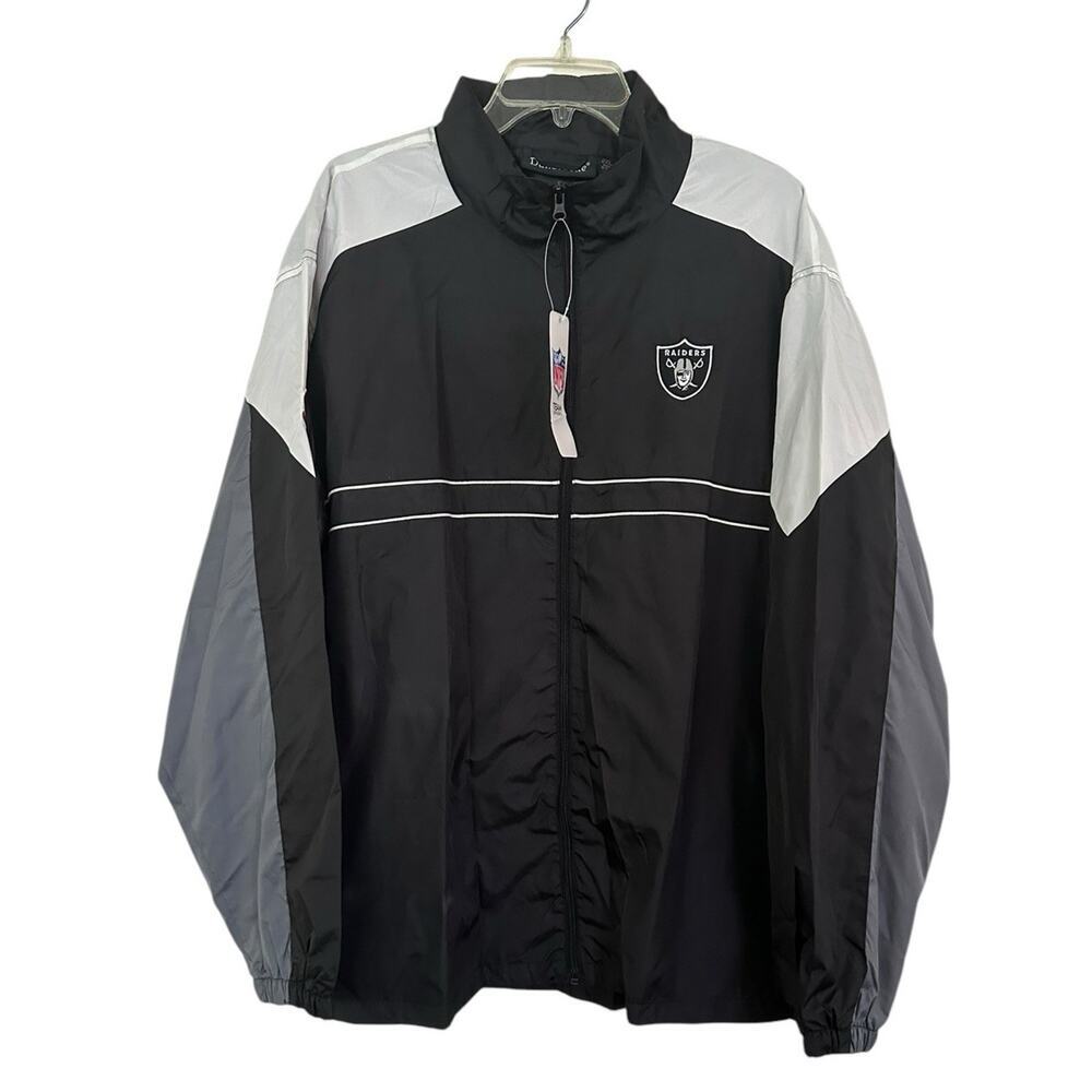 Vintage Raiders Sports Illustrated Windbreaker Dunbrooke Full Zip Size 2X NWT